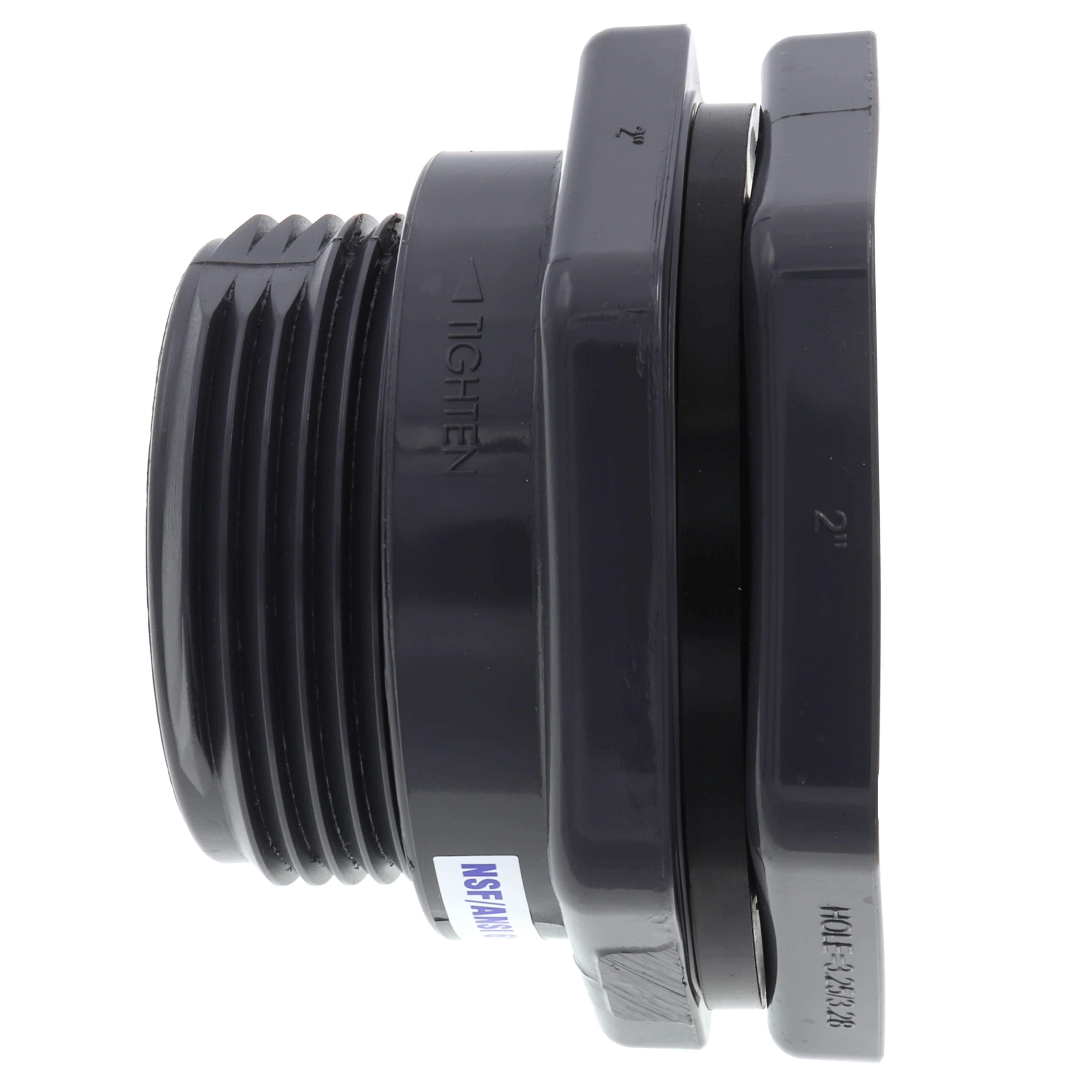 HAYWARD Hayward BFAS1020TES 2 PVC Bulkhead Fitting w/EPDM Gasket (Thread x Thread)