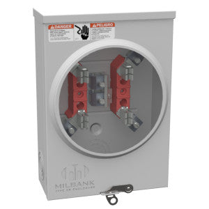 MILBANK Milbank U7487-O-TG 4 Terminal Ringless Plain Top Triplex Ground 125 Ampere