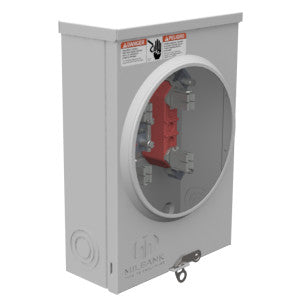 MILBANK Milbank U7487-O-TG 4 Terminal Ringless Plain Top Triplex Ground 125 Ampere