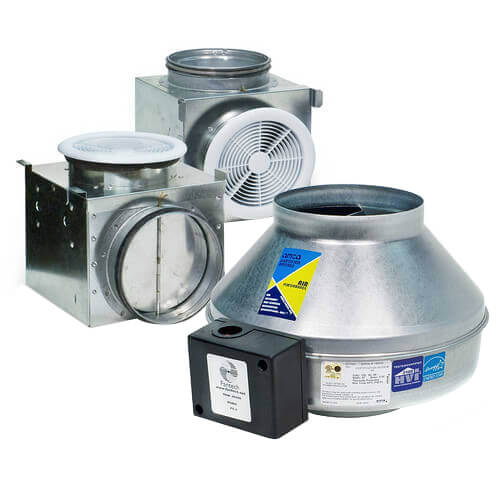 FANTECH Fantech PB270-2 270 CFM Exhaust Fan Ceiling Mount 4 to 6 Duct Dual Vent