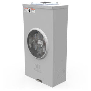 MILBANK Milbank U9700-RRL-QG-BL Meter Socket Ringless 200A 600V 3-Phase 7-Jaw OH Large Hub Opening to Small Hub Opening