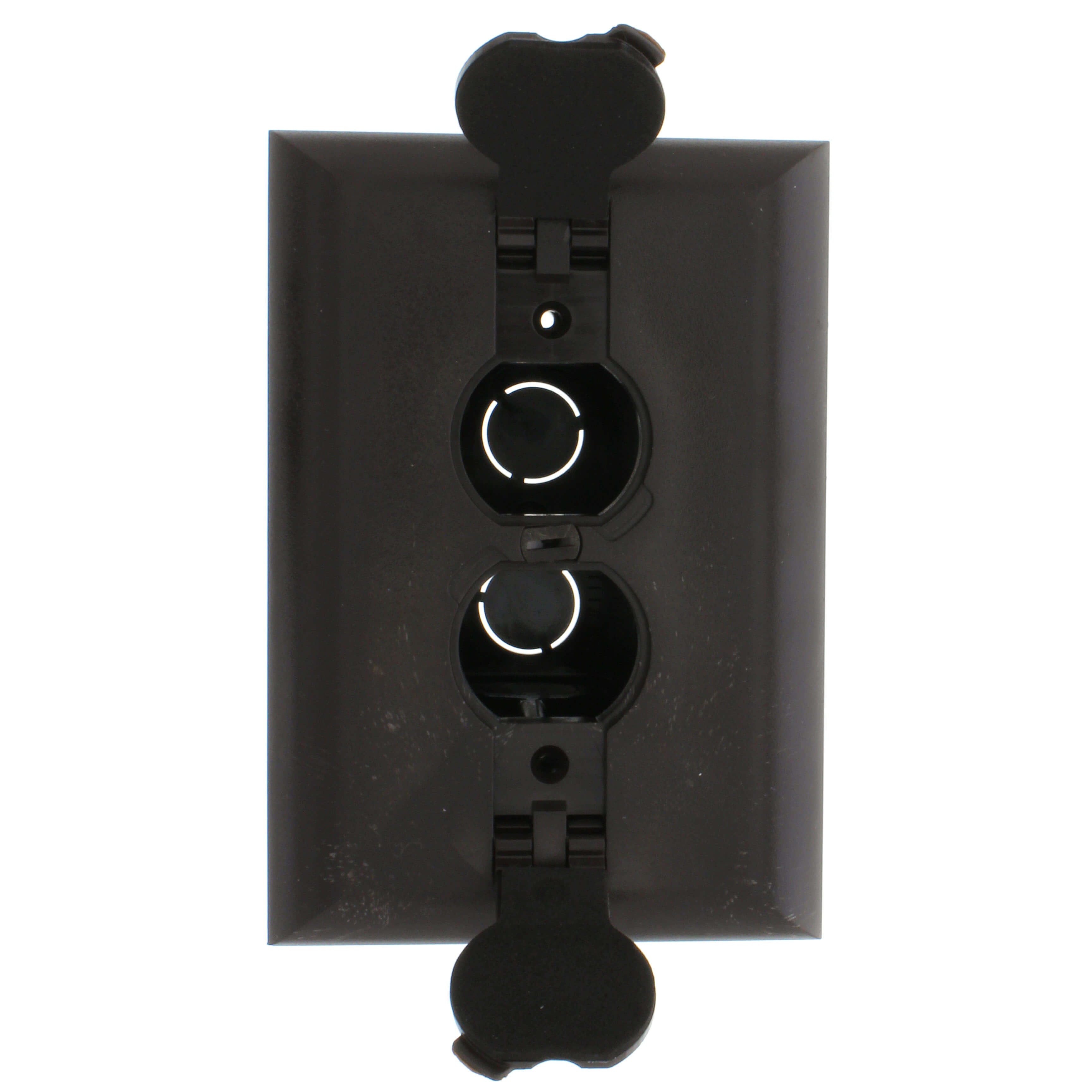 ARLINGTON Arlington FLBRF101BR Non-Metallic Floor Box Kit Plastic 20 cu-in 1 Gang
