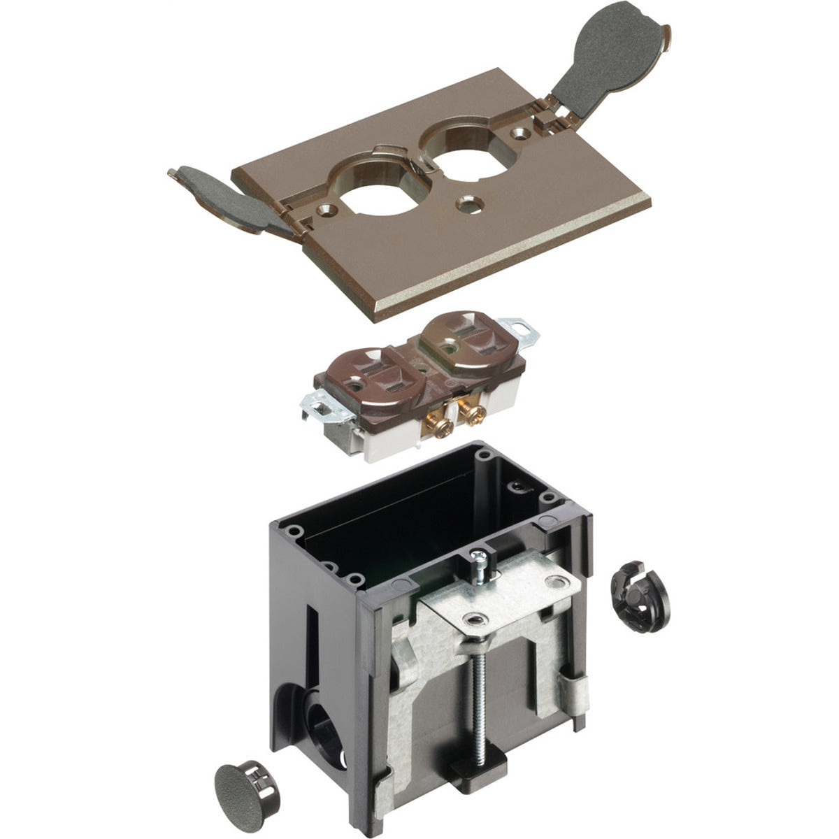 ARLINGTON Arlington FLBAF101BR Adjustable Floor Box Power (1 Each) Replacement MPN