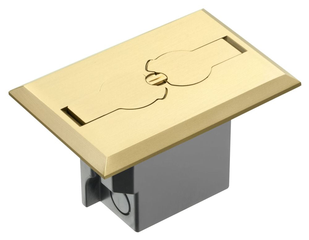 ARLINGTON Arlington FLBRF101MB Non Metallic Box With Metal Covers For Existing Floors