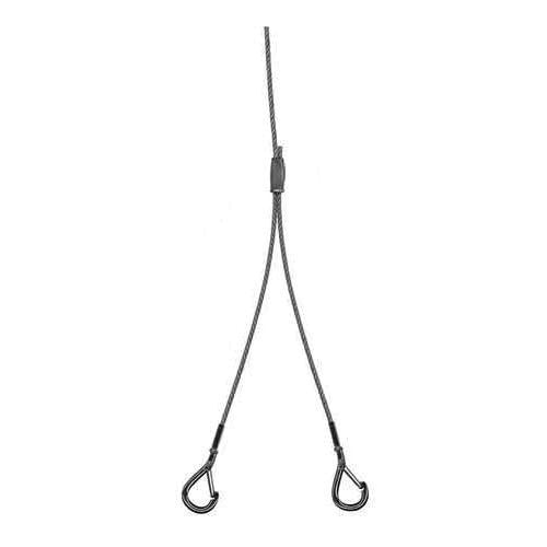 LITHONIA LIGHTING Lithonia Lighting IBAC120M20 Adjustable Aircraft Cable Hanging Kit with Hook 10 ft L