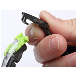 3M 3M S1201SGAF-KT Solus 1000-Series Safety Glasses Foam Strap Green/Black Clear Scotchgard Anti-Fog Lens