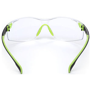 3M 3M S1201SGAF Solus 1000-Series Safety Glasses Green/Black Clear Scotchgard Anti-Fog Lens 20 EA/Case