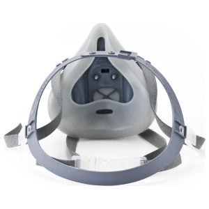 3M 3M 7503 Cool Flow Facepiece Bayonet Half Facepiece Reusable Silicone Gray Blue