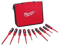 Milwaukee 48-22-2210 10 Pc Insulated Screwdriver Set w/ EVA Foam Case