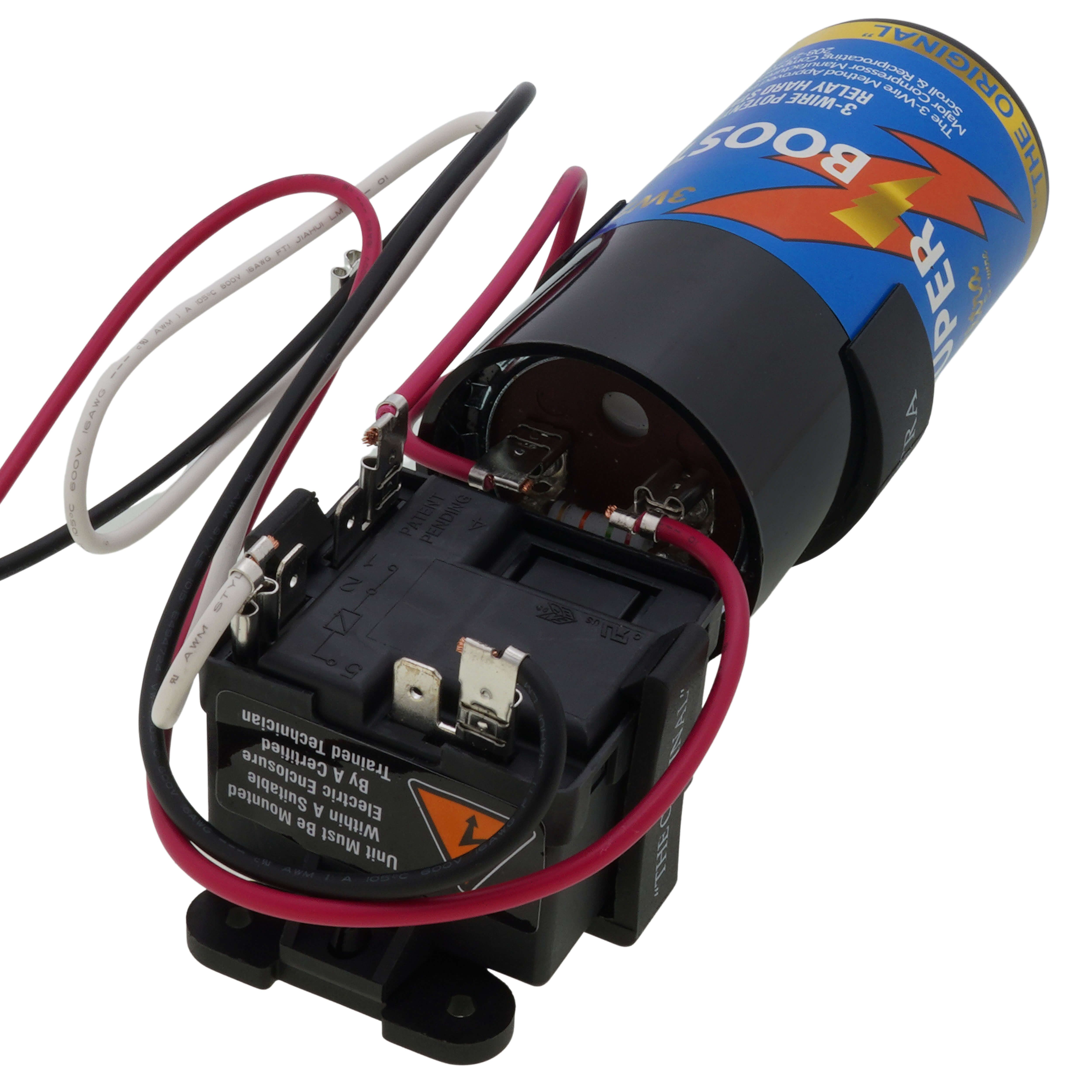 SUPCO Supco 3W2 208 to 277 VAC, 3.5 to 4.5 HP, 3-Wire, Mechanical Potential Relay/Start Capacitor Combination