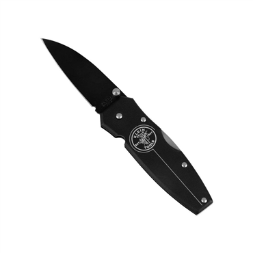 KLEIN TOOLS Klein 44000BLK Black Lightweight Lockback Knife 2-1/4-Inch Drop Point Blade