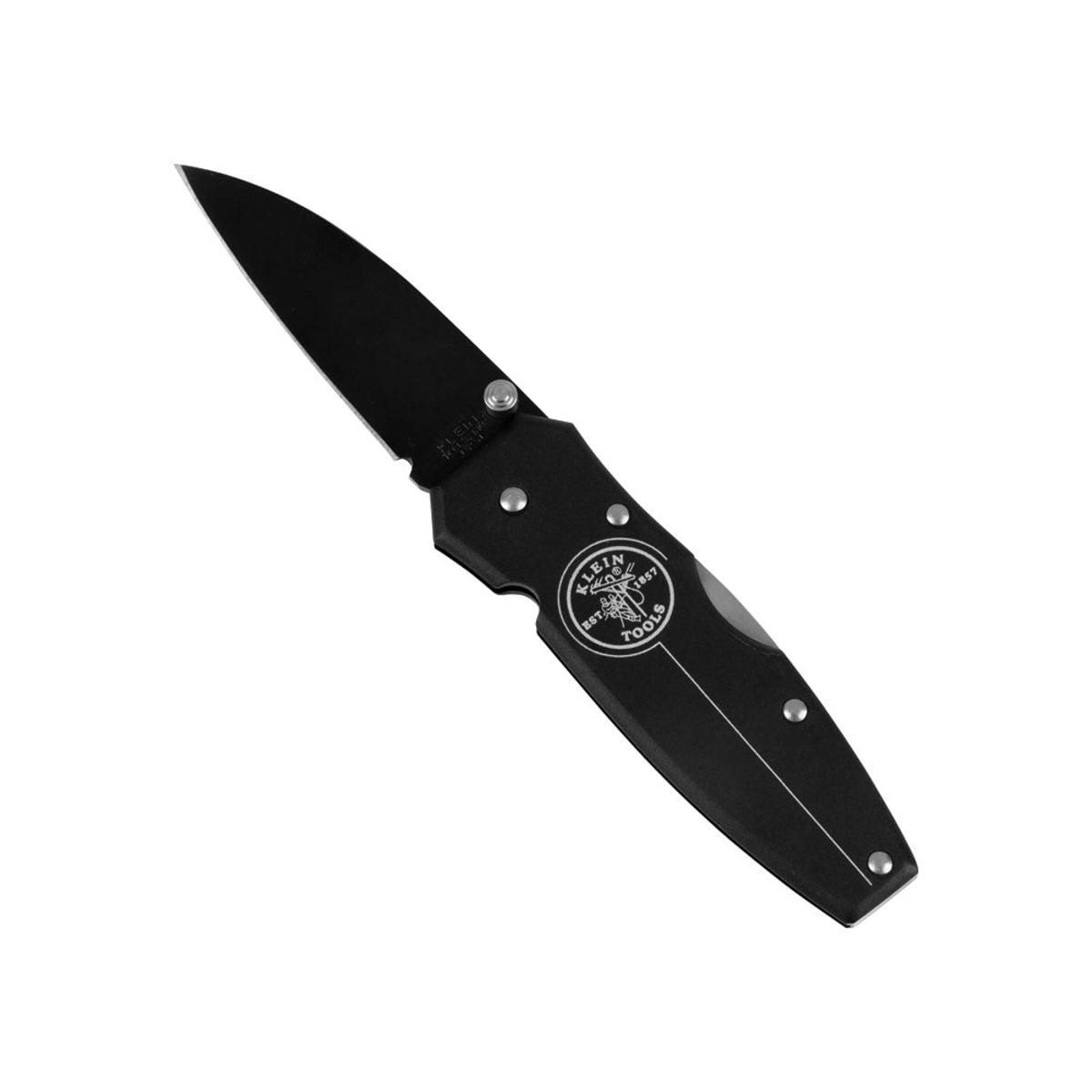 KLEIN TOOLS Klein 44000BLK Black Lightweight Lockback Knife 2-1/4-Inch Drop Point Blade