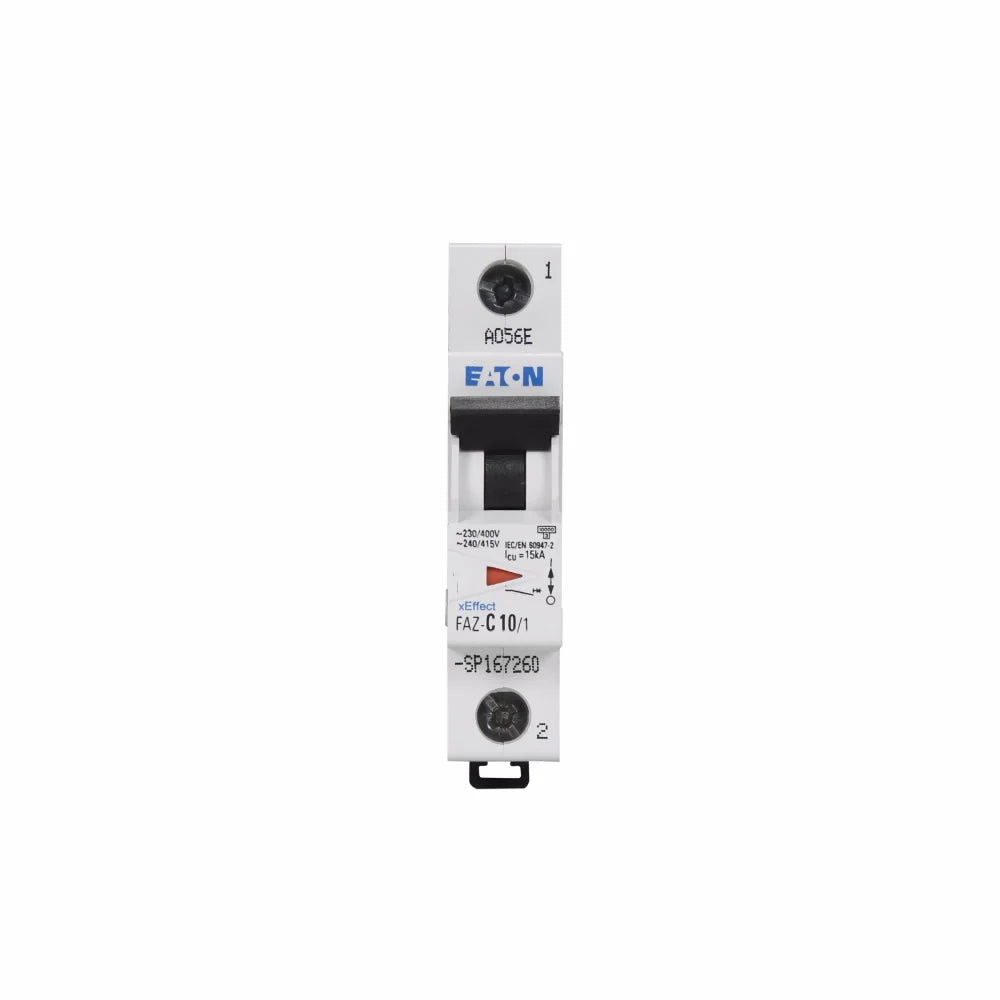 EATON Eaton FAZ-C10/1-SP Miniature Circuit Breaker, 10 Amp, 1 Pole, 277V