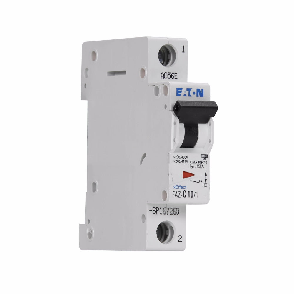EATON Eaton FAZ-C10/1-SP Miniature Circuit Breaker, 10 Amp, 1 Pole, 277V