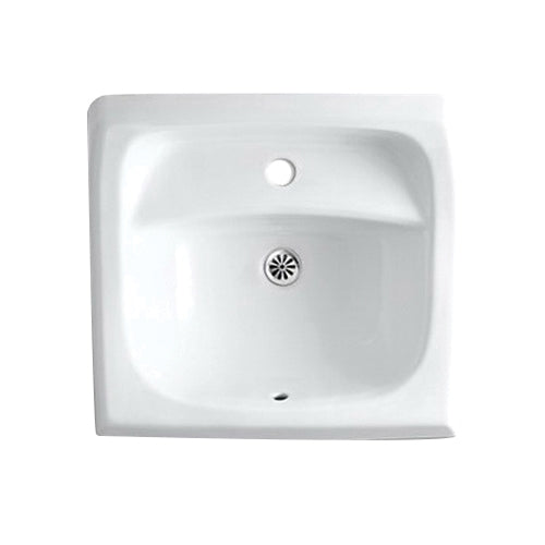 KOHLER Kohler K-2007-0 Kingston Vitreous China Wall Mount Lavatory Sink, 21-1/4 in x 18-1/4 in, White