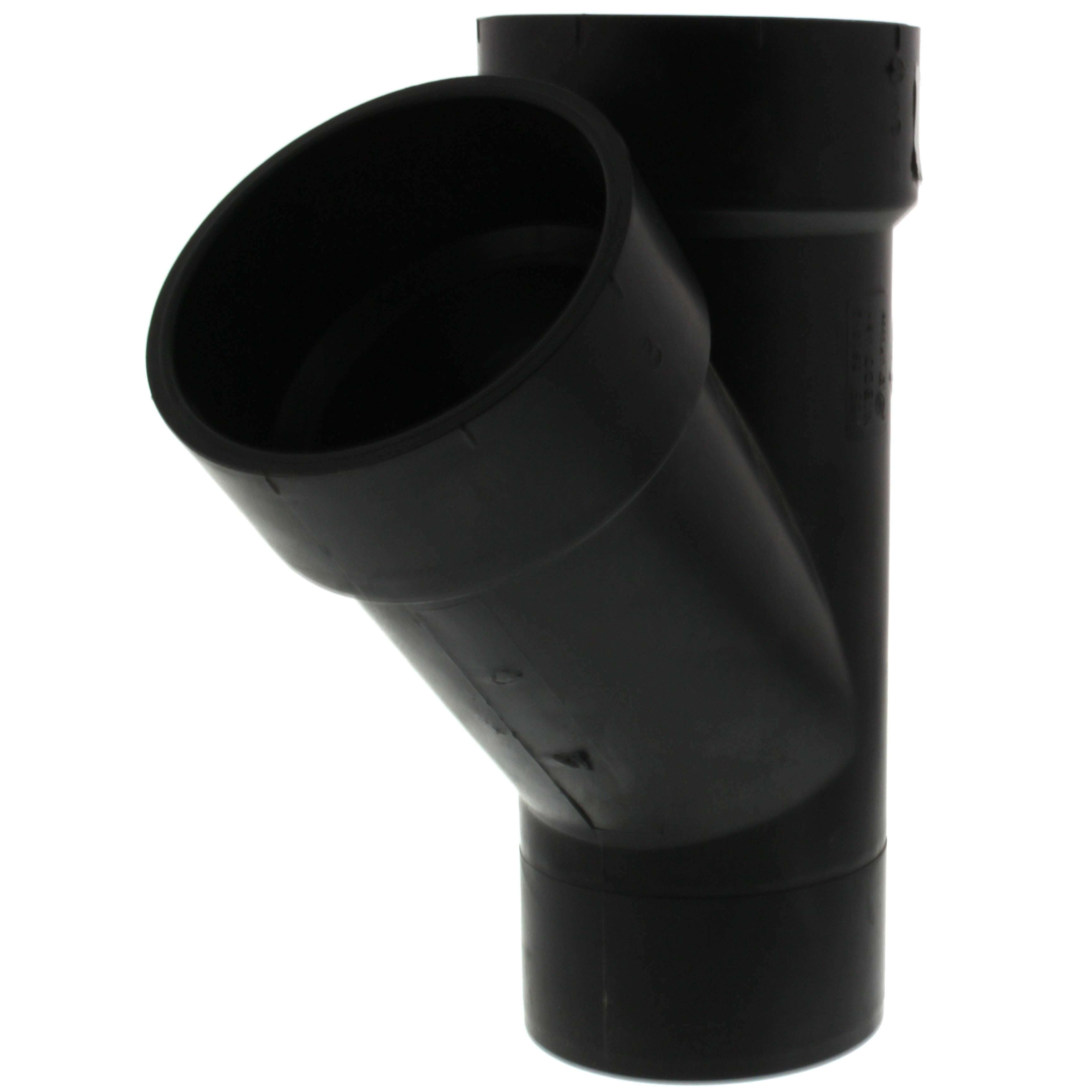 NIBCO Nibco I097350 58102 3 Spigot x Hub x Hub ABS DWV 45 Street Wye
