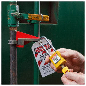 BRADY Brady NYL-GRN-76ST-KD SafeKey Lockout Padlock Nylon Green 3.0 in. Steel Shackle Keyed Different