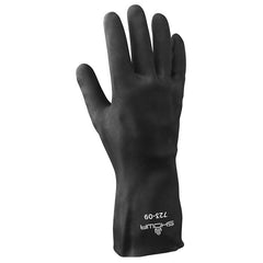 Showa 723L-09 Chloroflex Black Neoprene Chemical Resistant Gloves 13L 24-mil