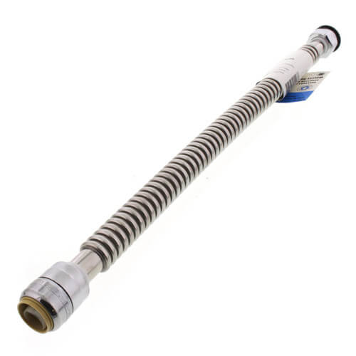 SHARKBITE Sharkbite SS3088FLEX18LF Corrugated Flexible Water Heater Connector, 3/4 x 3/4 FIP, 18 Inch
