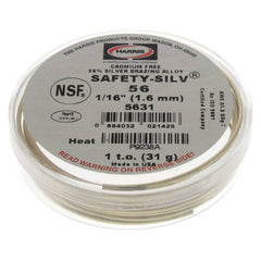 HARRIS Harris 5631 Brazing Alloys - Silver 56, 1/16 in, 1 oz