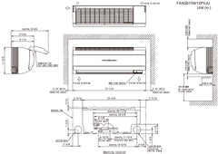 DAIKIN Daikin FXAQ09PVJU Indoor Wall Mounted VRV Fan Coil