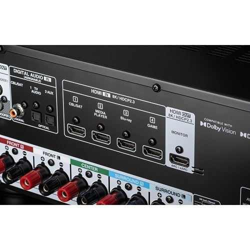 DENON Denon AVR-S570BT 8K Video and Surround Sound from 5.2 Channel Receiver