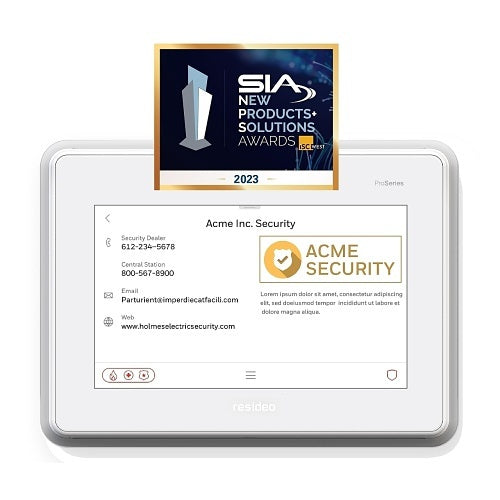 RESIDEO BRAUKMANN Resideo PROA7PLUSC Pro Series Plus 7 All-In-One Touchscreen Panel with Alexa Built-In