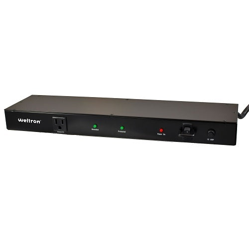 WELTRON Weltron WSP-900RM Surge Protection Module, Outlet Strip Rack Mount, 15 ft
