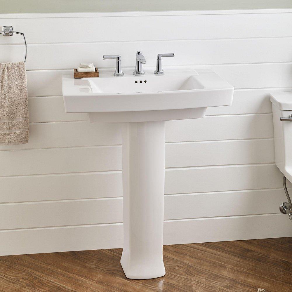 AMERICAN STANDARD American Standard 0328800.020 Townsend® 30 x 30 in. Rectangular Pedestal Sink with Base in White