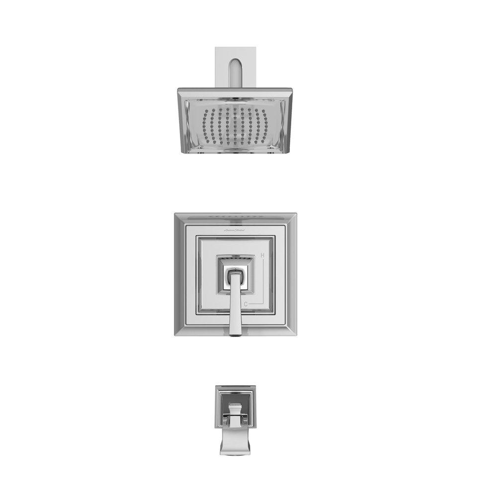 AMERICAN STANDARD American Standard TU455502.295 Town Square S One Handle Single Function Bathtub & Shower Faucet in Brushed Nickel (Trim Only)