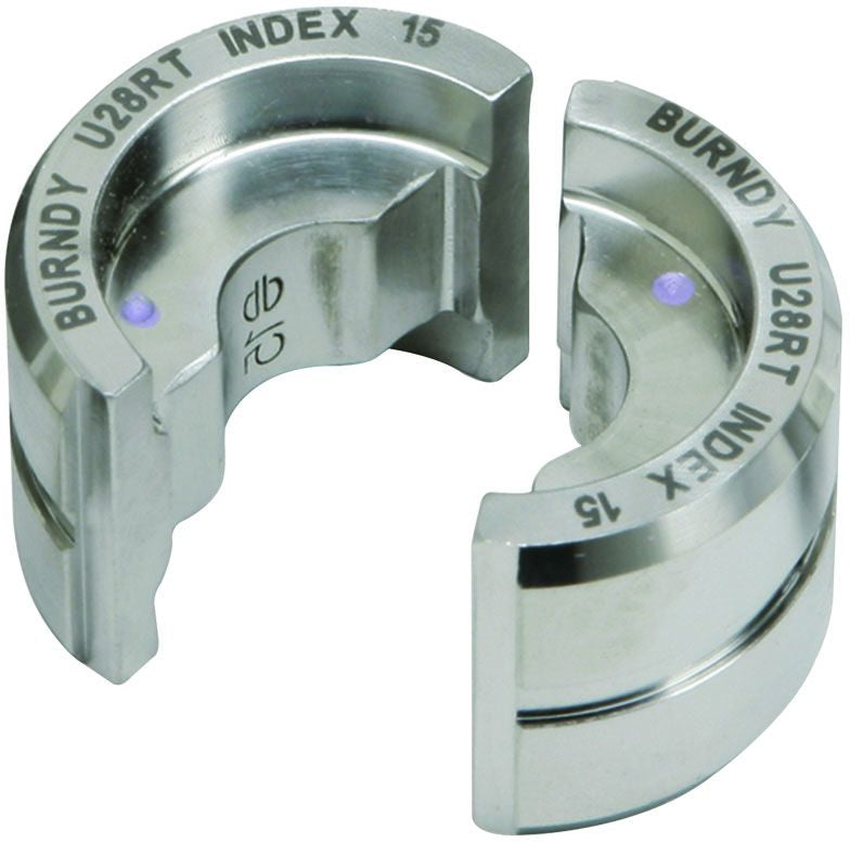 BURNDY BURNDY U28RT Butting U Die, 4/0 Str CU, Purple, Index 15