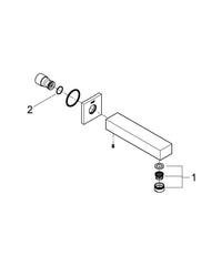 GROHE GROHE 13305000 Eurocube Tub Spout in StarLight Chrome