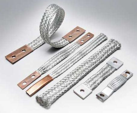 BURNDY BURNDY BD18 Copper Braid 18 Long 2 Holes 2 Ferrules 7/16 Stud 1-1/4 Stud Hole Spacing 190 Amps Indoor 225 Amps Outdoor