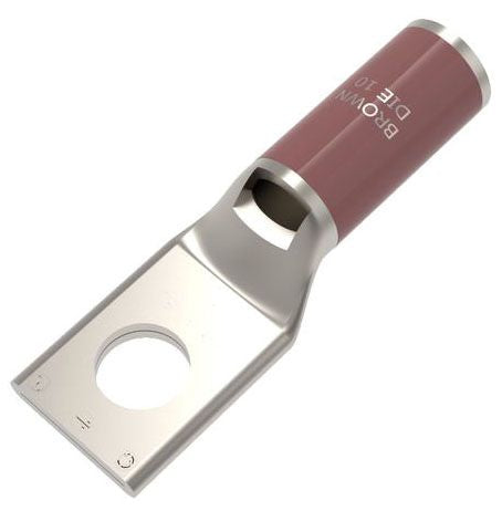 BURNDY BURNDY YA2CL4BOX 2 AWG CU ONE HOLE 3/8 STUD SIZE STANDARD BARREL INSPECTION WINDOW INTERNAL CHAMFER TIN PLATED UL/CSA 90 UP TO 35KV