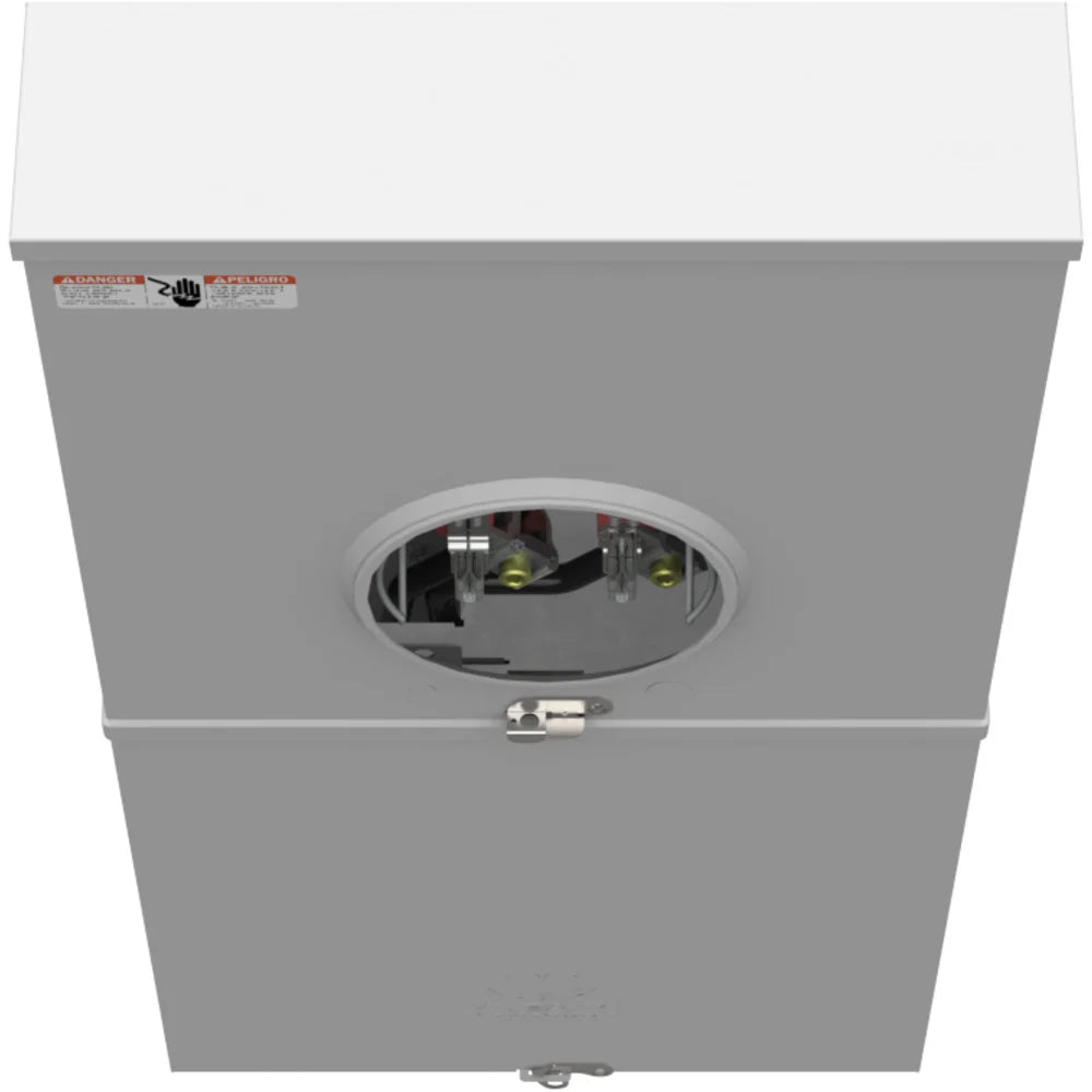 MILBANK Milbank U5898-O-200 4 Term, Ringless, Plain Top, 1-200 Amp, Main Breaker, 8 Circuit, Side Wireway