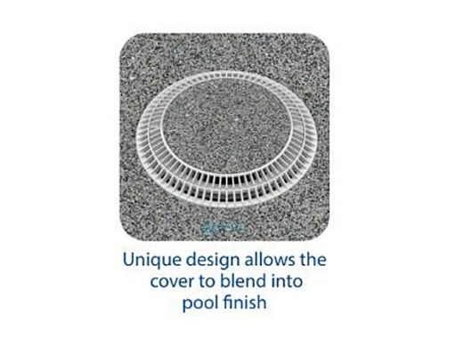 AQUASTAR POOL PRODUCTS AquaStar CC10100 AquaStar 10 Round Color Choice Suction Outlet Cover with Screw Kit | Clear | CC10100