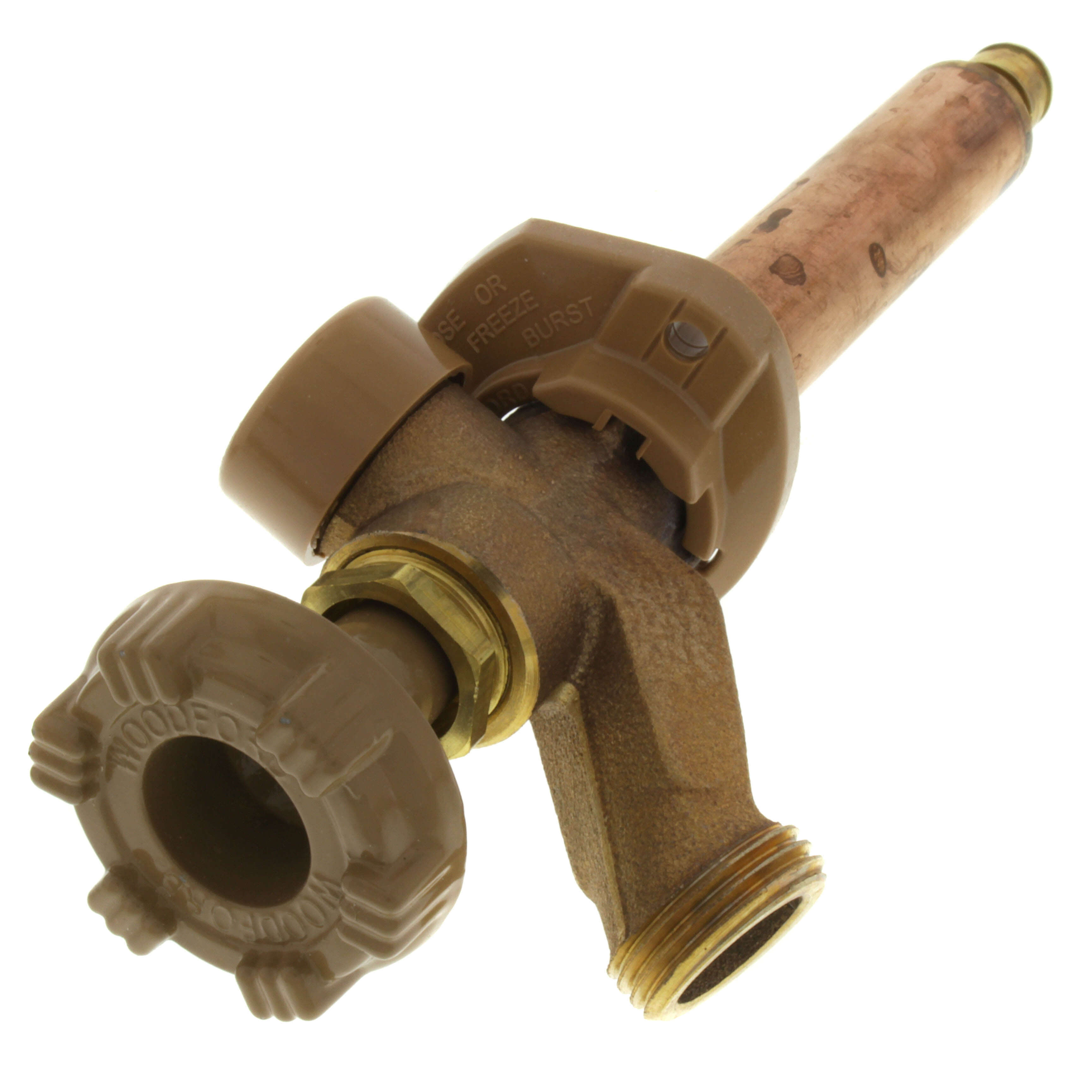 WOODFORD Woodford 17W-4-MH Model 17 Anti-Siphon Freezeless Wall Faucet 1/2 in Wirsbo Tube 4 in THK Wall