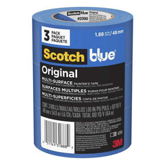 3M 3M 7100188352 ScotchBlue Original Painter's Tape (1.88 in x 60 yd, 3 Rolls/Pack) 2090-48EP3