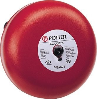 POTTER ELECTRIC SIGNAL Potter Electric Signal pdc-612 Vibrating Bell 85db 6in 12VDC