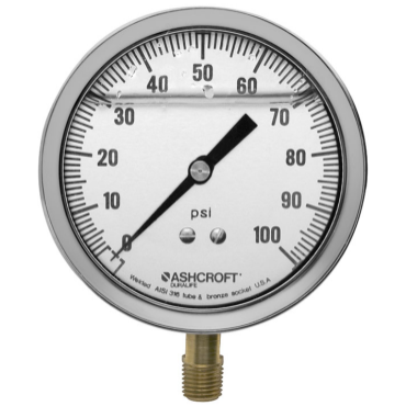 ASHCROFT 351009AWL02L100 PRESSURE GAUGES
