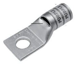 BURNDY BURNDY YAV2CLTC38FX Copper Compression Lug, 1 Hole w Inspection Window, 2 Flex, 3/8 Stud, Short Barrel