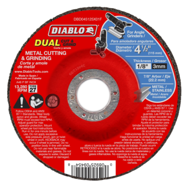 DIABLO DBD045125X01F ABRASIVE DISCS