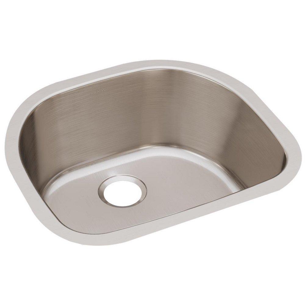 ELKAY Elkay ELUH211810 Lustertone Classic Stainless Steel Single Bowl Undermount Sink