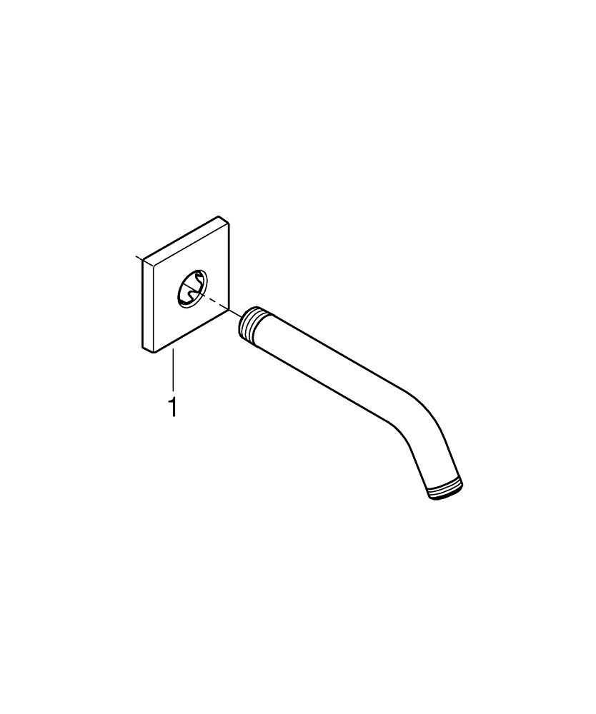 GROHE GROHE 26633000 Relexa Metal Shower Arm in GROHE CHROME
