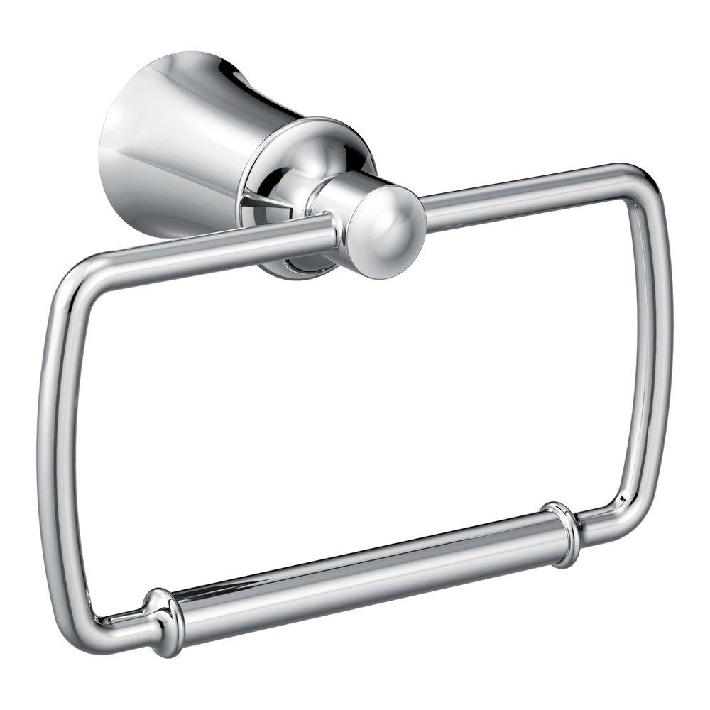 MOEN Moen YB2186CH Dartmoor Rectangular Closed Towel Ring in Polished Chrome