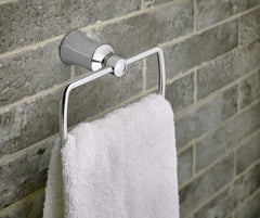 MOEN Moen YB2186CH Dartmoor Rectangular Closed Towel Ring in Polished Chrome