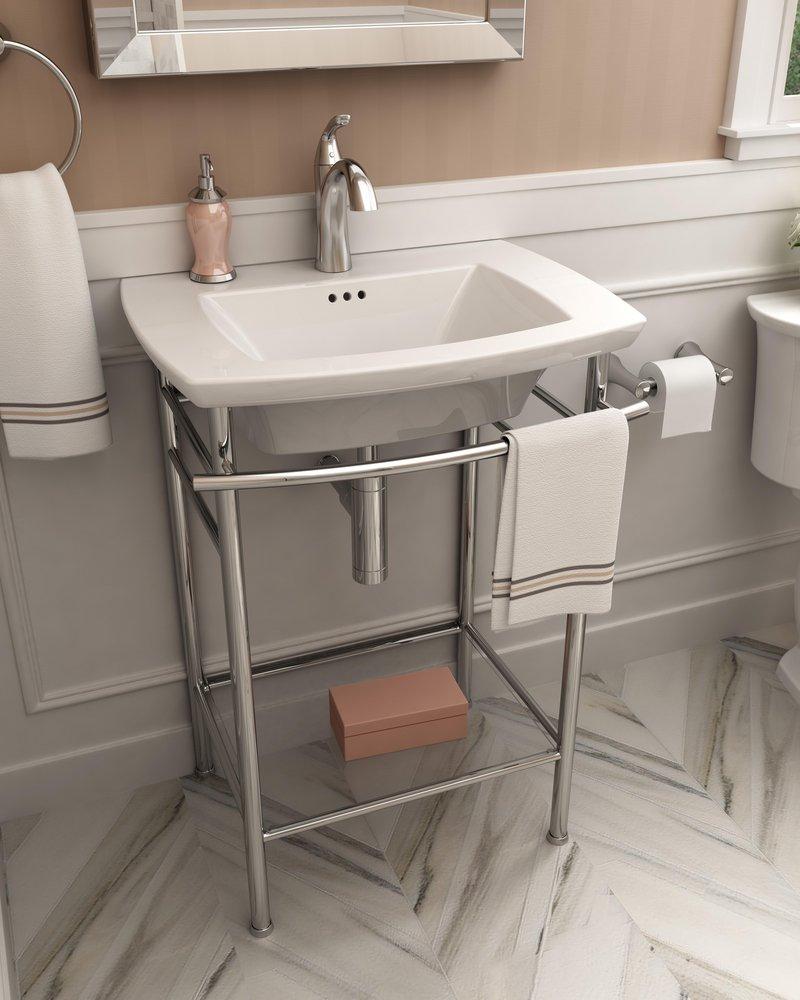 AMERICAN STANDARD American Standard 0445.001.020 Edgemere® 25 x 19-1/2 in. Rectangular Pedestal Bathroom Sink in White