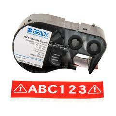 BRADY MC1-1000-595-RD-WT VINYL TAPE