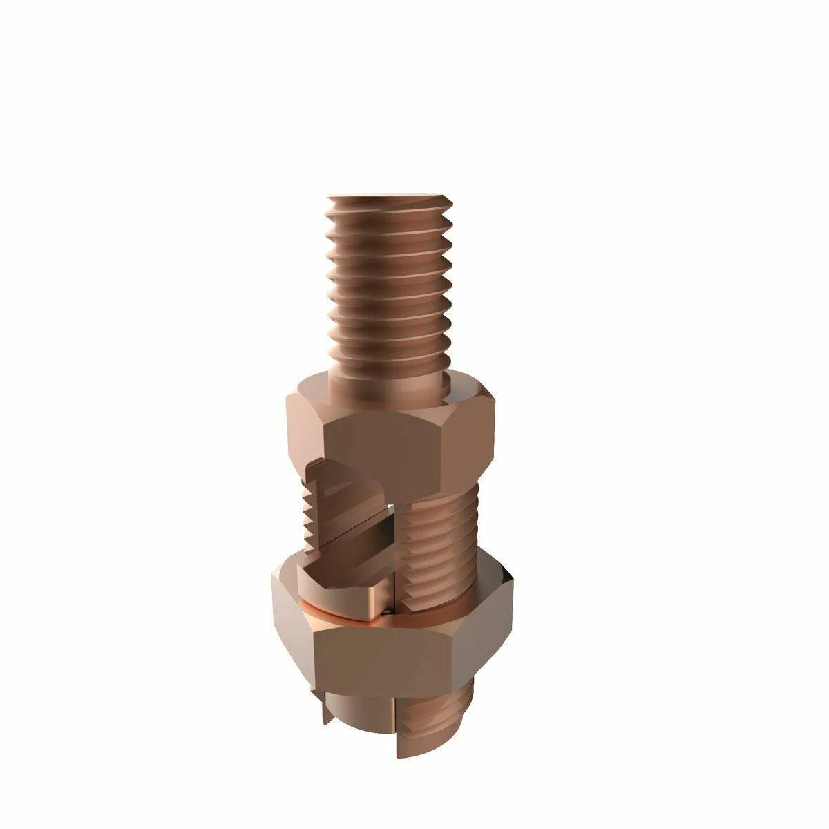 BURNDY BURNDY K2C23 Mechanical Grounding Connector, Cable to Flat, 8-2 AWG (Str) / 10-1 AWG (Sol), 3/8 Stud