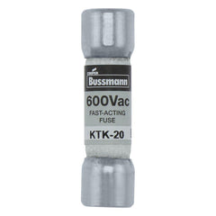EATON BUSSMANN Bussmann KTK-20 600V 20A Fast Acting Supplemental Fuse